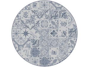 新中式圆形地毯-ID:5338405