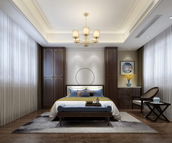 New Chinese Style Bedroom-ID:375230337