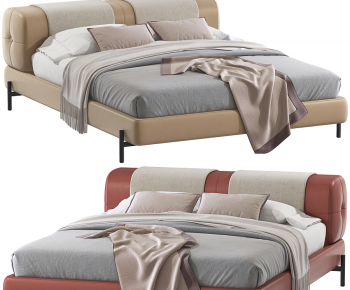 Modern Double Bed-ID:390093098