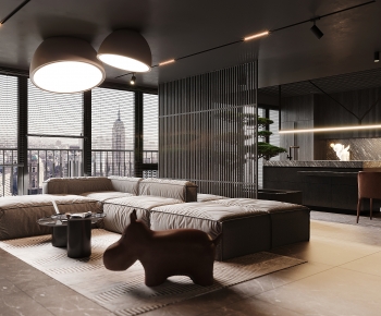 Wabi-sabi Style A Living Room-ID:460865024