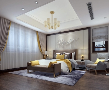 New Chinese Style Bedroom-ID:916232113