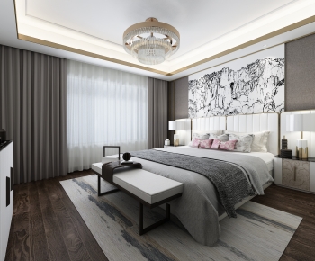 New Chinese Style Bedroom-ID:477777966