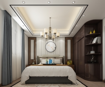 New Chinese Style Bedroom-ID:100090527