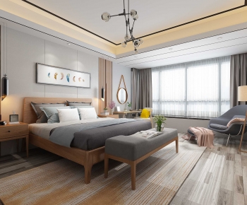 New Chinese Style Bedroom-ID:829670491