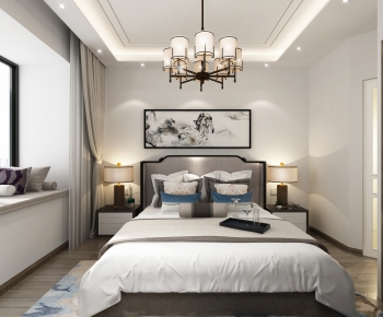 New Chinese Style Bedroom-ID:988816023