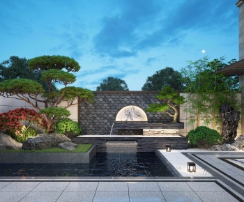 New Chinese Style Courtyard/landscape-ID:901243932