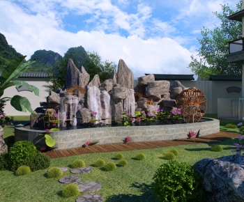 New Chinese Style Courtyard/landscape-ID:203979026