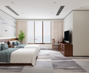 New Chinese Style Bedroom-ID:920537953