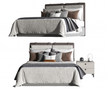 Modern Double Bed-ID:678251037