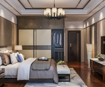 New Chinese Style Bedroom-ID:738292937