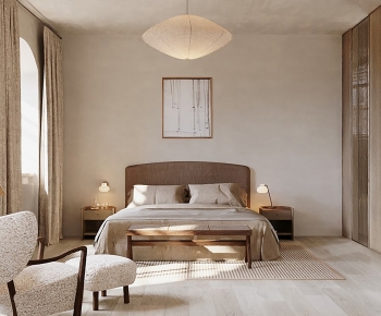 Nordic Style Wabi-sabi Style Bedroom-ID:983500008