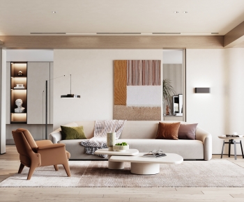 Wabi-sabi Style A Living Room-ID:602516894