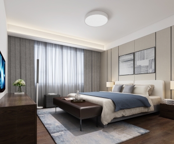 New Chinese Style Bedroom-ID:610583077
