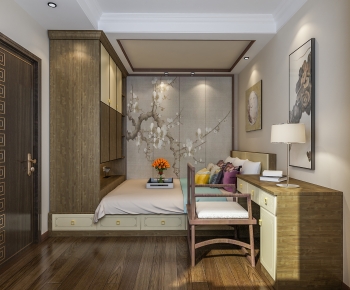 New Chinese Style Bedroom-ID:209300548