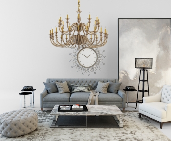 Simple European Style Sofa Combination-ID:818962106