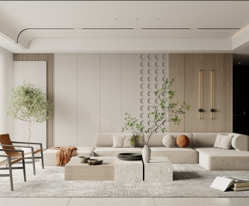Wabi-sabi Style A Living Room-ID:448313954