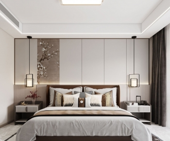 New Chinese Style Bedroom-ID:327830086