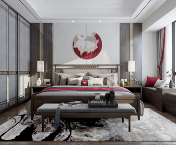 New Chinese Style Bedroom-ID:273226981