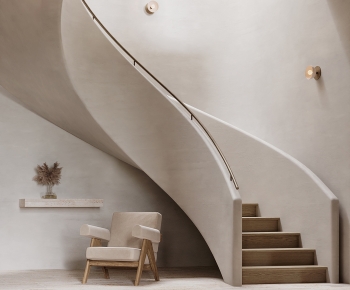 Nordic Style Rotating Staircase-ID:117177018
