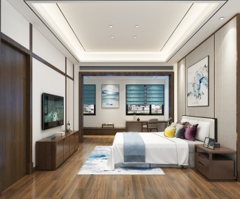 New Chinese Style Bedroom-ID:823621997