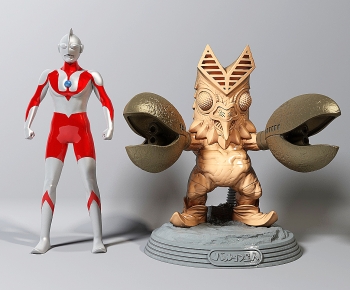 现代奥特曼人物雕塑 儿童玩具-ID:638169058