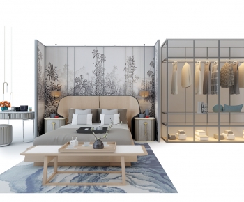 New Chinese Style Double Bed-ID:287820103
