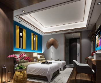 New Chinese Style Bedroom-ID:594480042