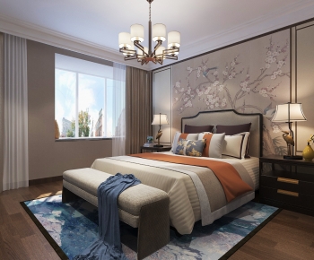 New Chinese Style Bedroom-ID:434447058