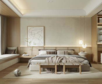 Wabi-sabi Style Bedroom-ID:845793011