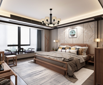 New Chinese Style Bedroom-ID:468159916