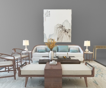 New Chinese Style Sofa Combination-ID:825671911