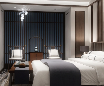 New Chinese Style Bedroom-ID:897100935