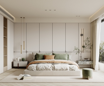 Modern Wabi-sabi Style Bedroom-ID:539308075