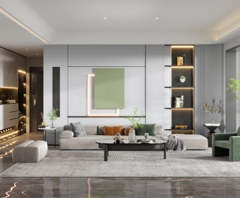 Modern A Living Room-ID:524806024