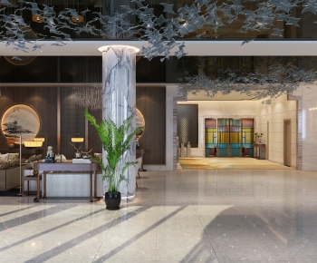 New Chinese Style Lobby Hall-ID:591750121