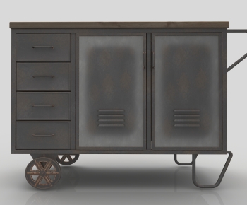 Industrial Style Side Cabinet-ID:652808902