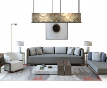 New Chinese Style Sofa Combination-ID:832190042