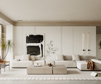 Wabi-sabi Style A Living Room-ID:880110039
