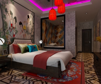 New Chinese Style Bedroom-ID:661128047