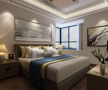 New Chinese Style Bedroom-ID:757158044