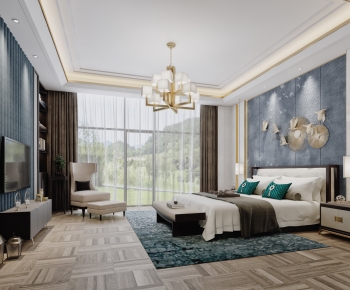 New Chinese Style Bedroom-ID:288670066