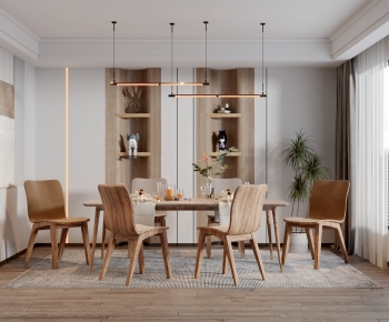 Nordic Style Dining Room-ID:685184009