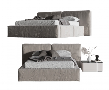 Modern Double Bed-ID:434858088