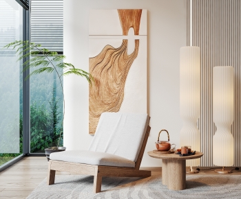 Wabi-sabi Style Lounge Chair-ID:240130447