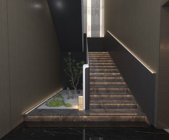 New Chinese Style Stairwell-ID:336215973