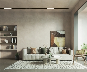 Wabi-sabi Style A Living Room-ID:823909046