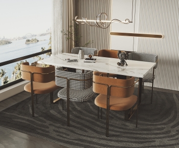 Modern Dining Table And Chairs-ID:992381105