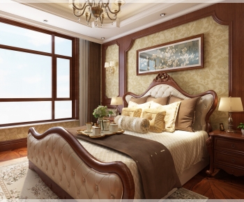 American Style Bedroom-ID:695359957