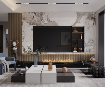Modern A Living Room-ID:798609975
