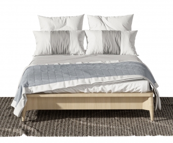 Nordic Style Double Bed-ID:499787093